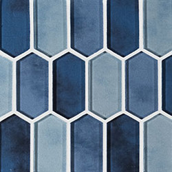 MSI Boathouse Blue Picket Mosaic SMOT-GLSPK-BOATBLU8MM